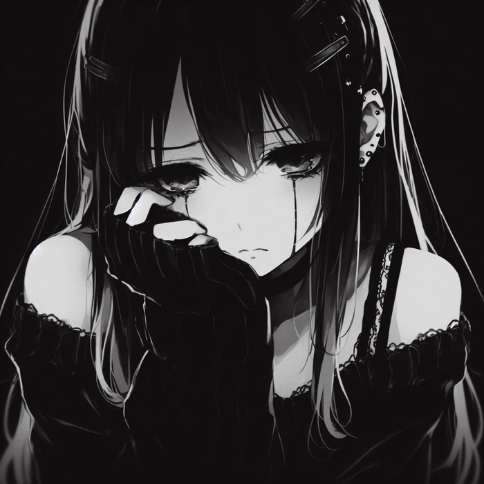 emo sad anime pfp