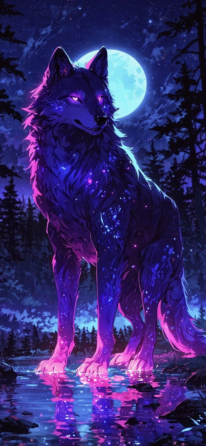 galaxy wolf pfp