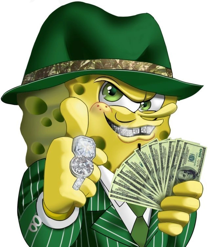 gangster spongebob pfp