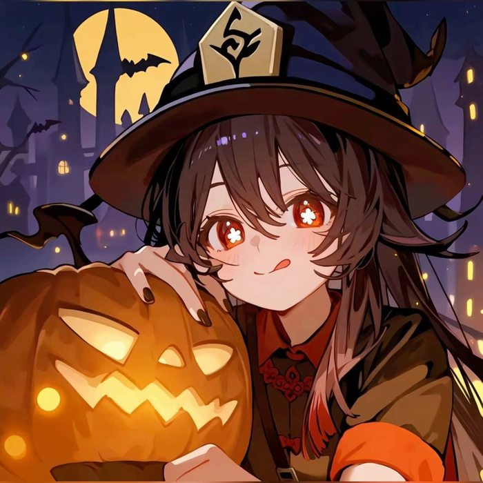 genshin halloween pfp