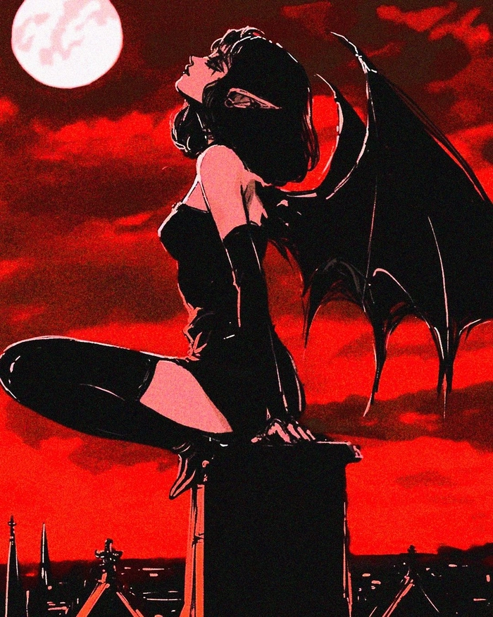 girl vampire pfp