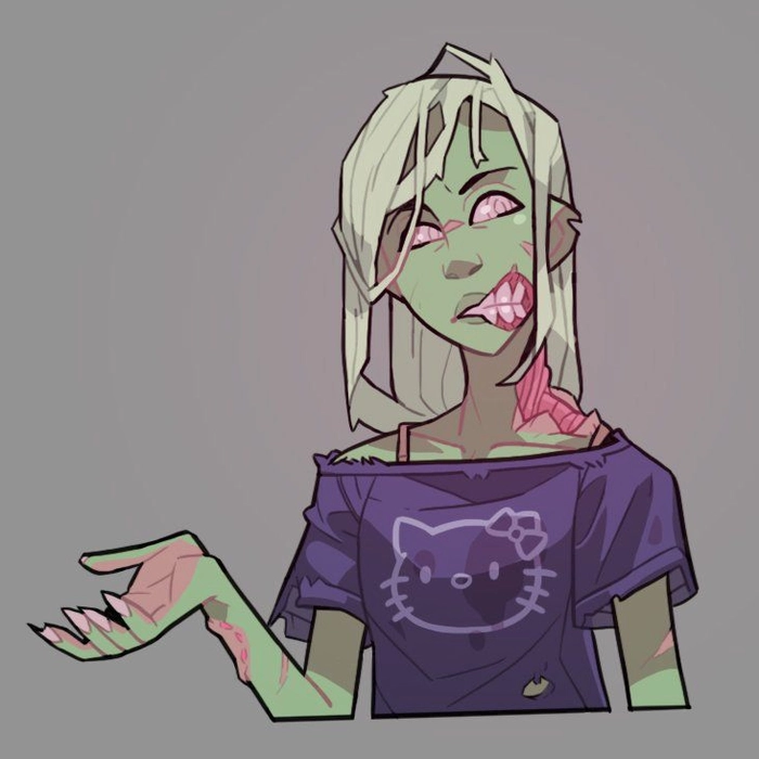 girl zombie pfp