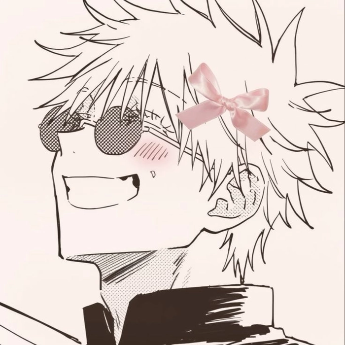 gojo coquette pfp