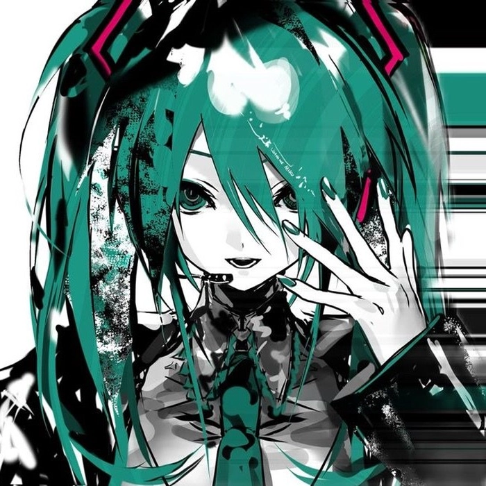 goth miku pfp