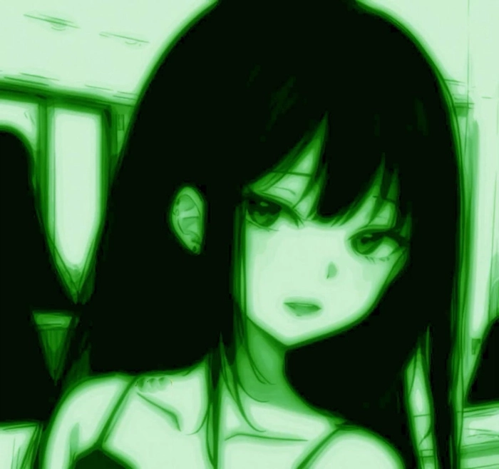 green pfp y2k