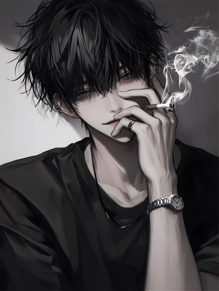 guy smoking pfp
