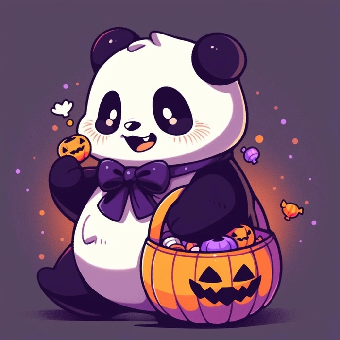 halloween panda pfp