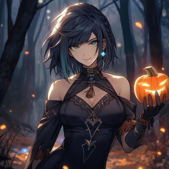 halloween pfp anime