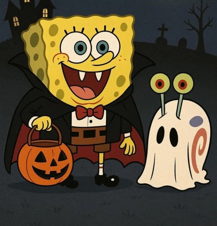 halloween spongebob pfp
