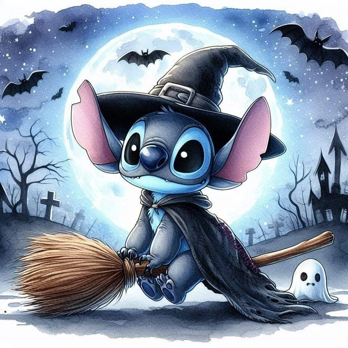 halloween stitch pfp