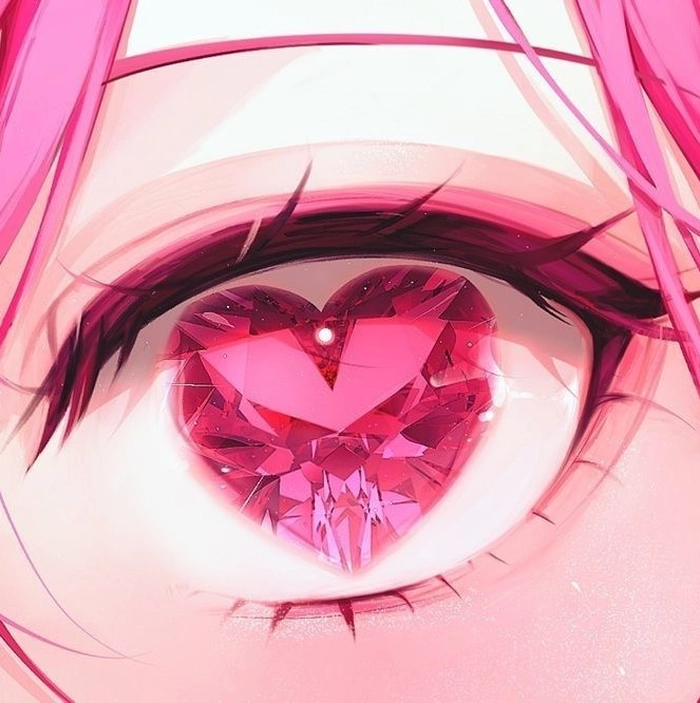 heart eye pfp