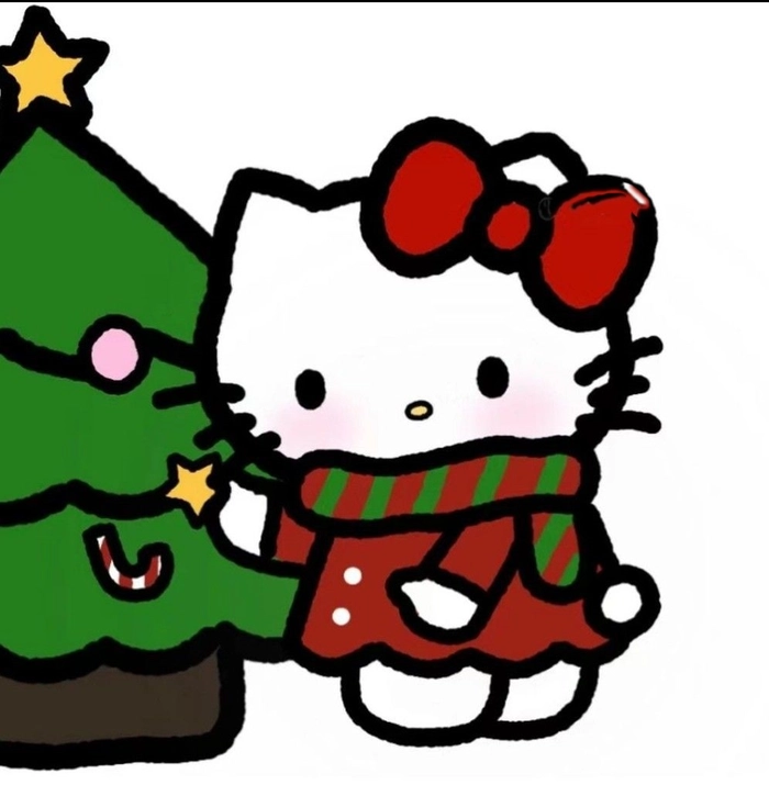 hello kitty christmas pfp