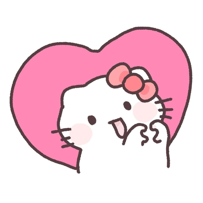 hello kitty heart pfp