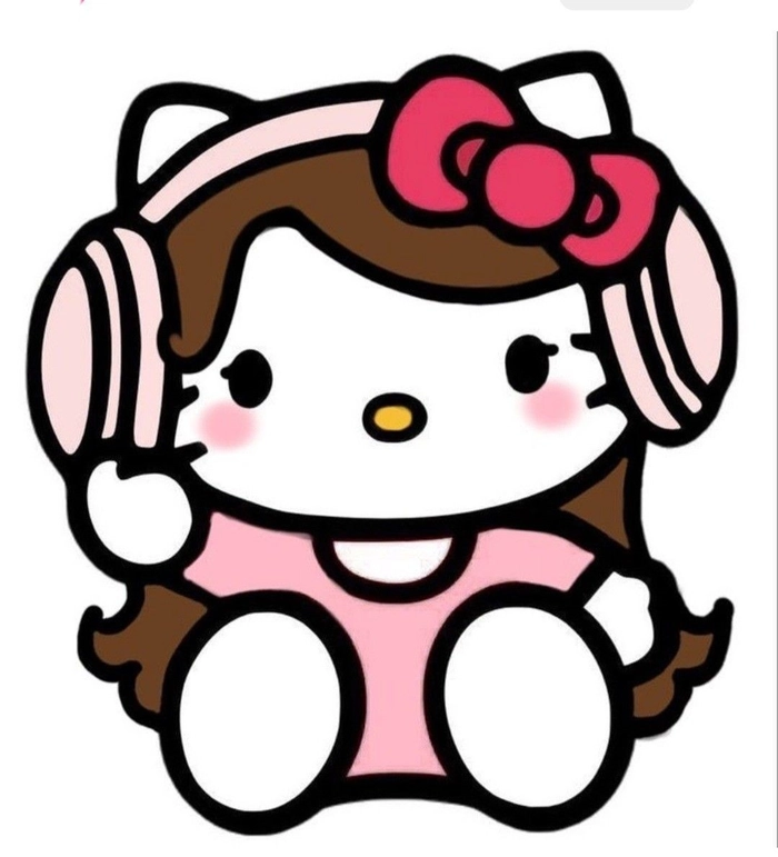 hello kitty pfp brown hair