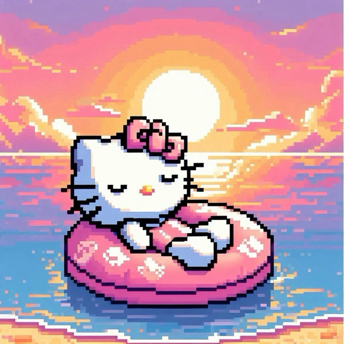 hello kitty summer pfp