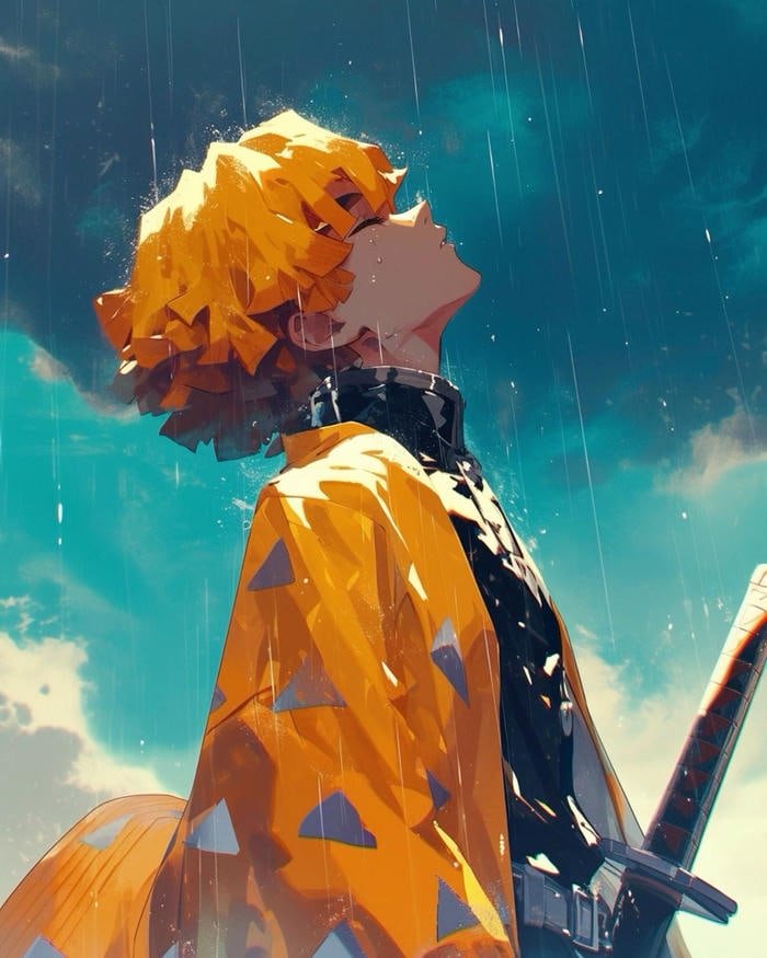 high quality zenitsu pfp for anime fans