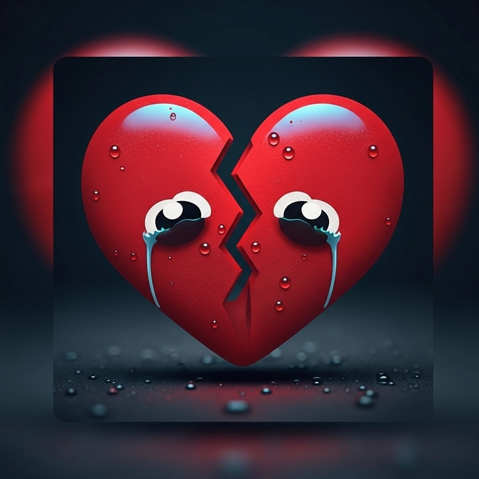 instagram sad broken heart dp