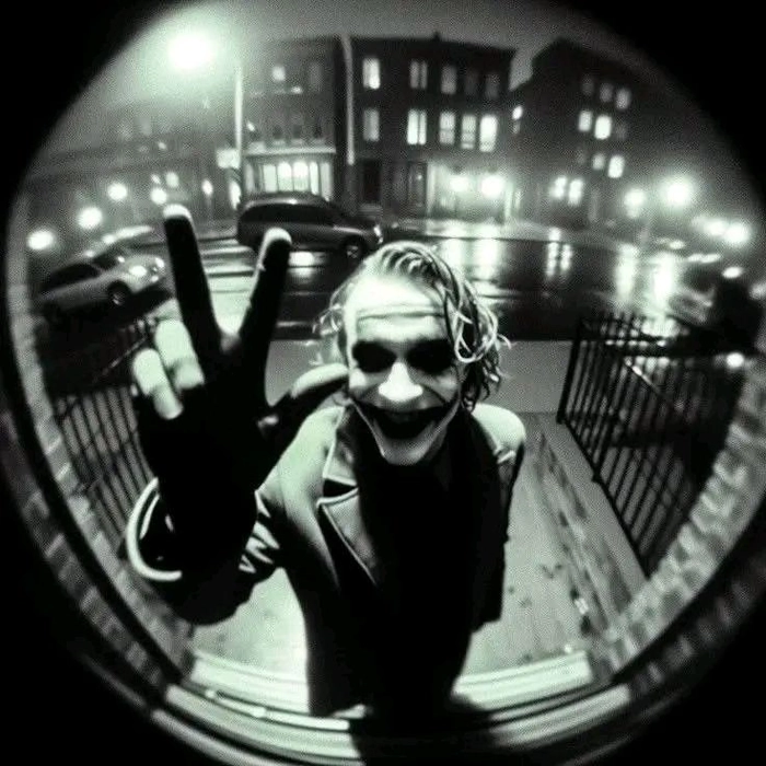 joker pfp black