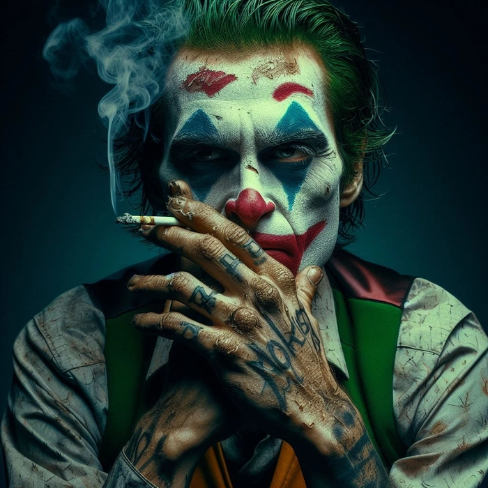 joker pfp smoking