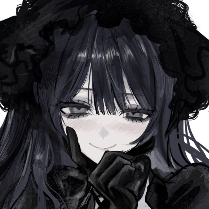 kawaii dark aesthetic anime pfp