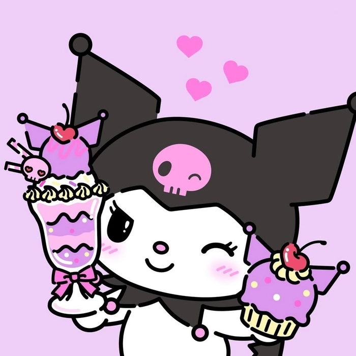 kuromi pfp purple