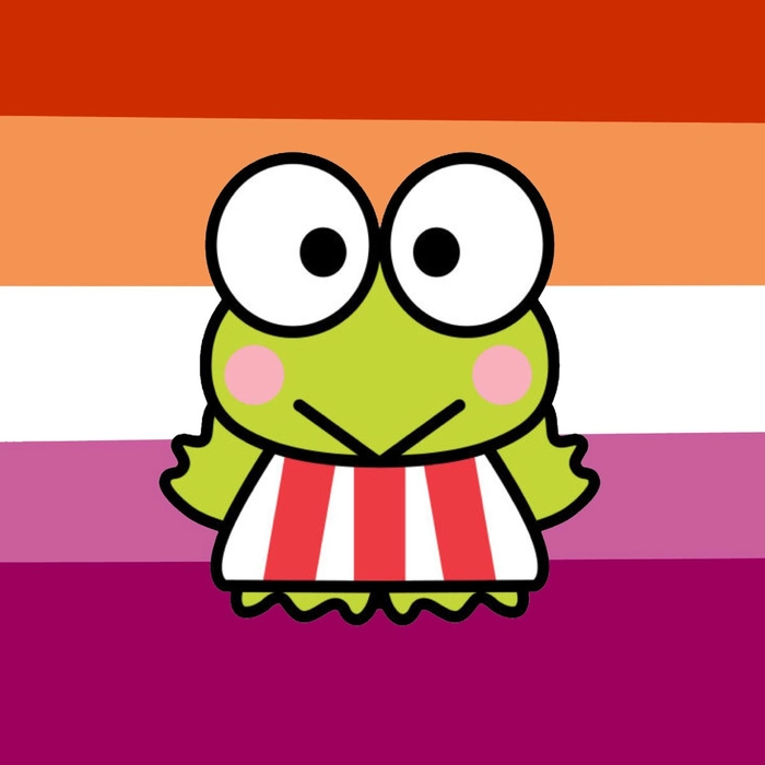 lesbian frog pfp