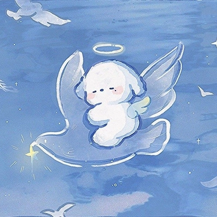 light blue pfp aesthetic