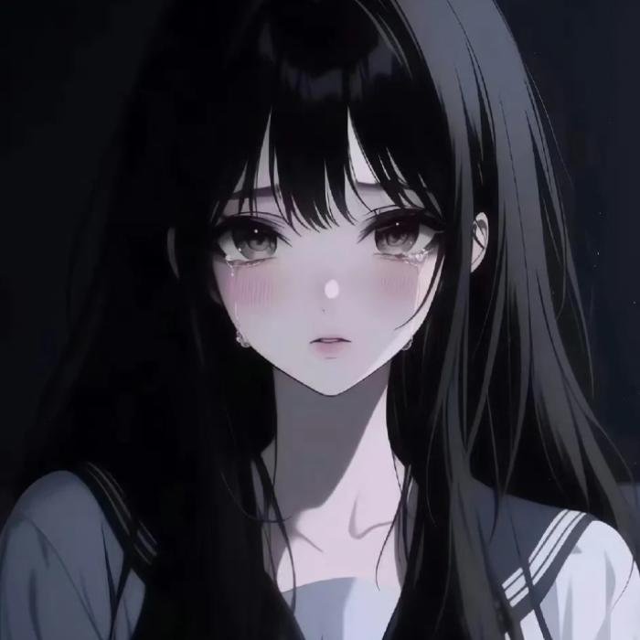 low saturation colors suit sad anime pfp