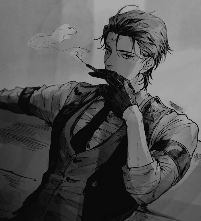 man smoking pfp