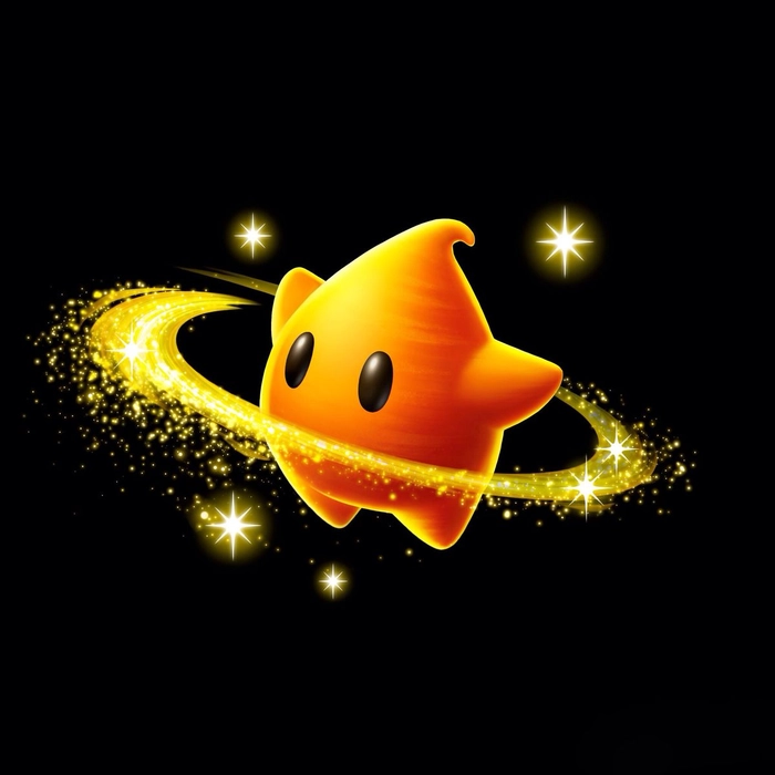 mario star pfp black