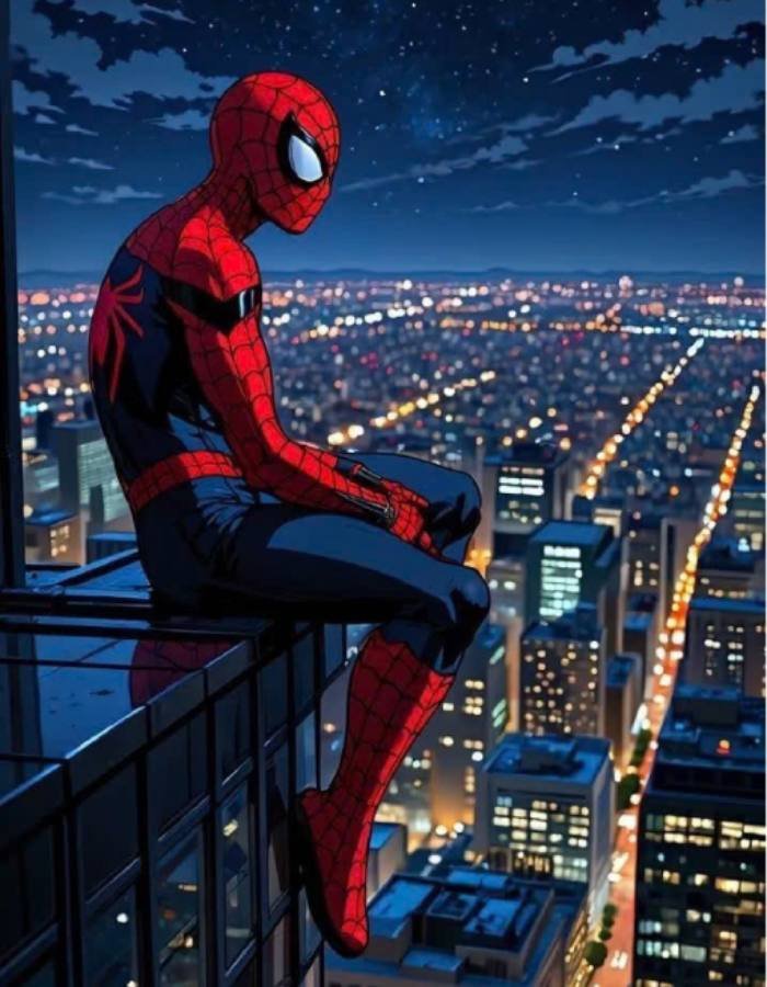 marvel hero close up spider man pfp