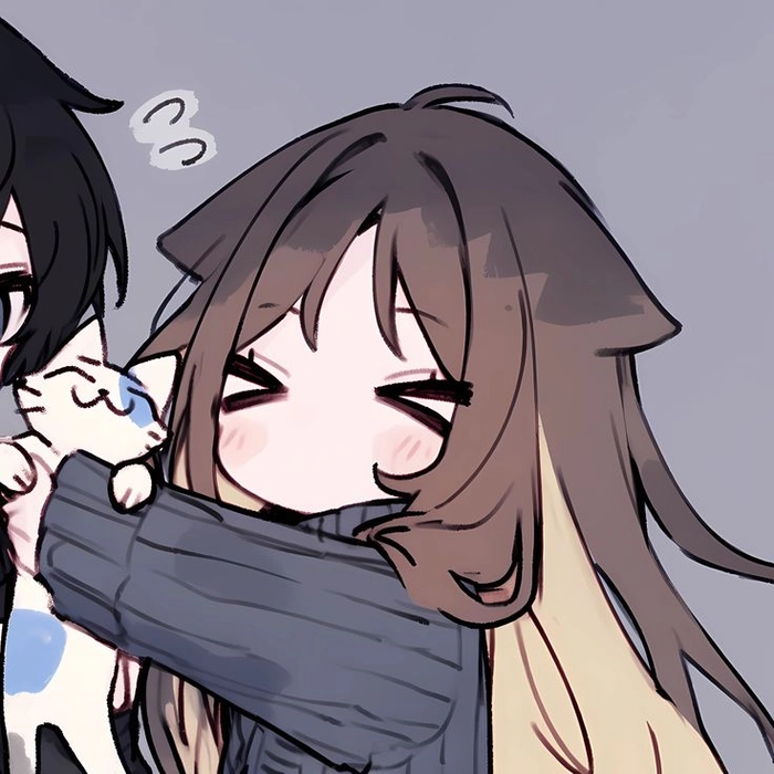matching pfp cute anime couple dp for instagram girl