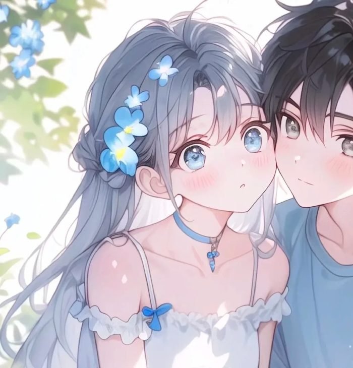 matching romantic profile made couple pfp for instagram