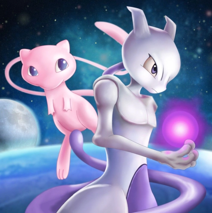 mewtwo and mew pfp