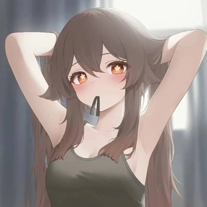 minimal aesthetic artwork for anime pfp girl