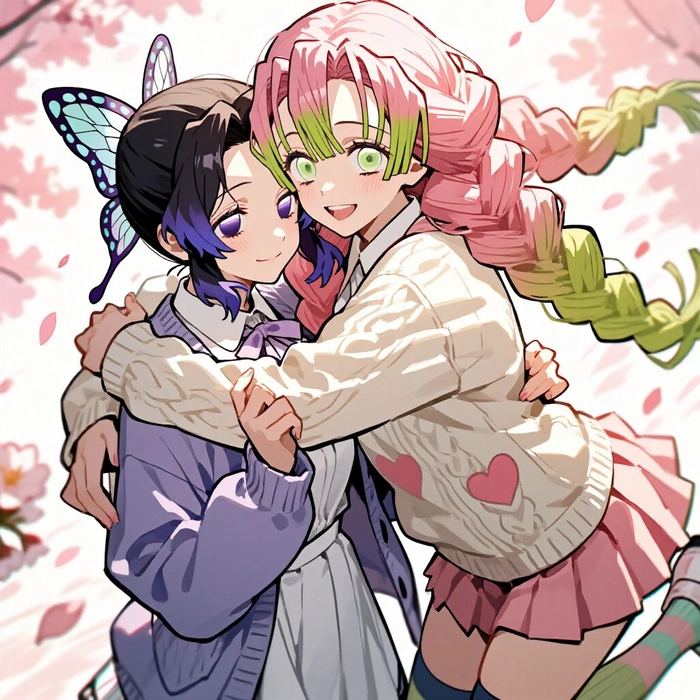 mitsuri and shinobu pfp