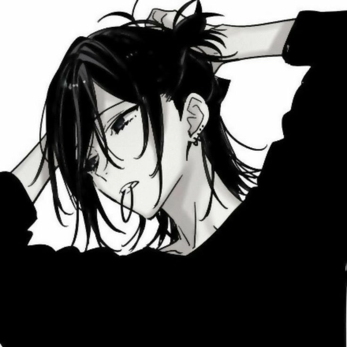 miyamura black and white pfp