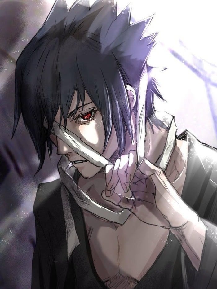 modern anime sasuke uchiha pfp artwork
