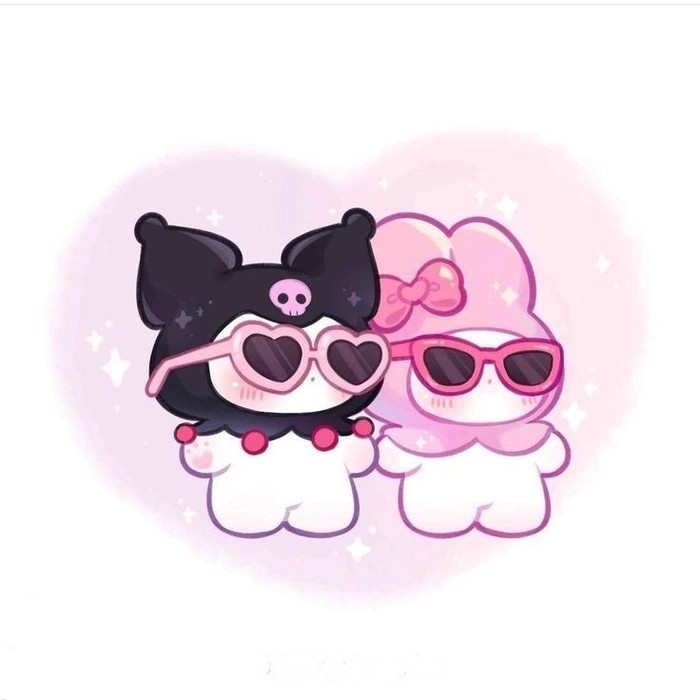 my melody and kuromi pfp