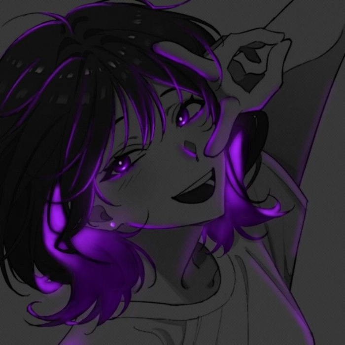 neon purple pfp