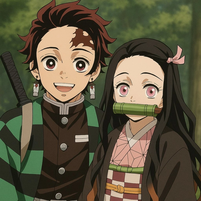 nezuko and tanjiro pfp