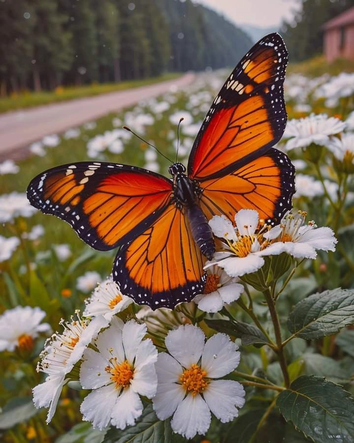 orange butterfly images
