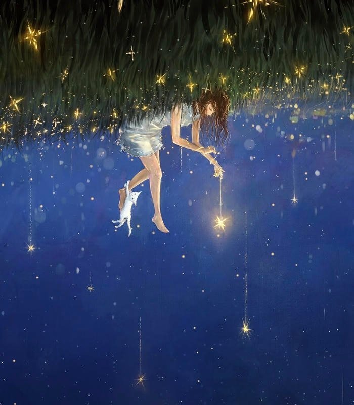 peaceful pfp design with tranquil soft scenery