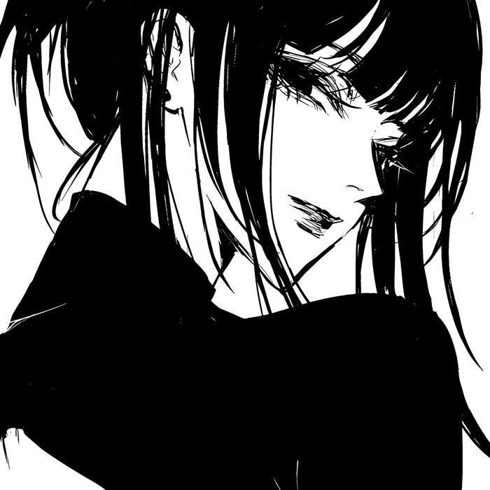 pfp black and white