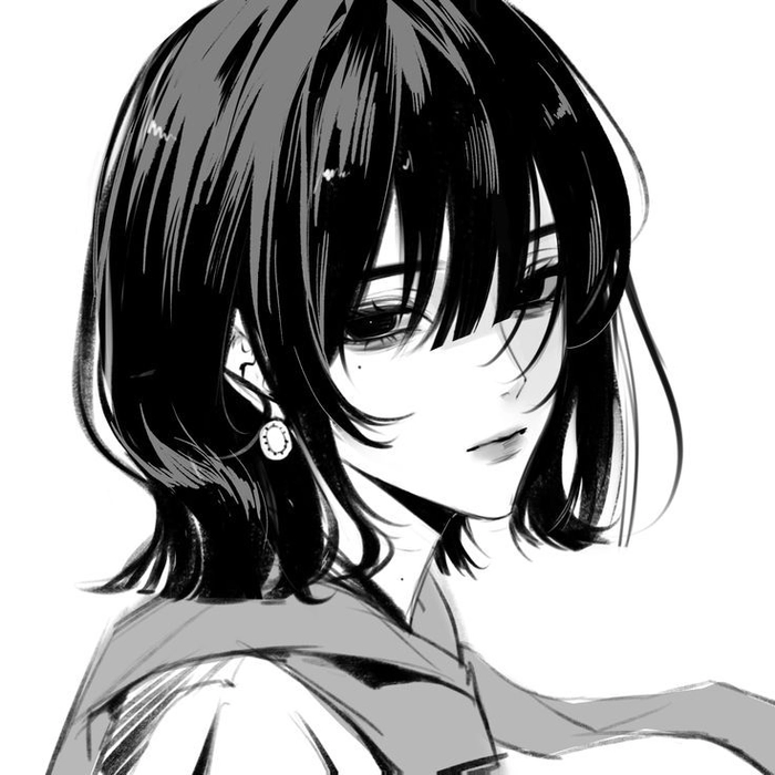 pfp white and black
