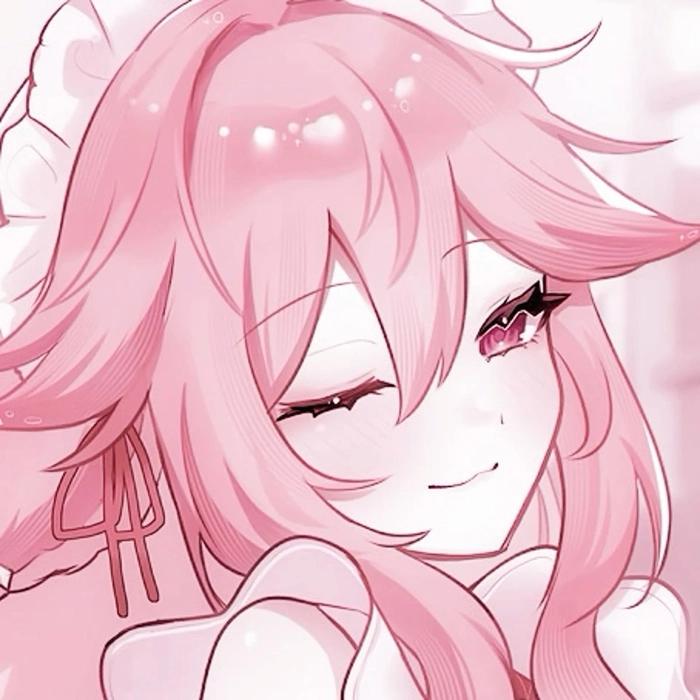pink cute anime pfp