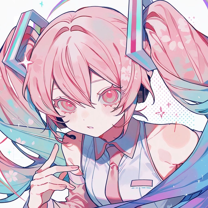pink miku pfp