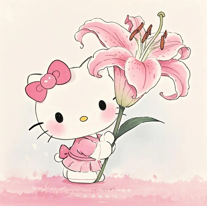 pink pfp hello kitty