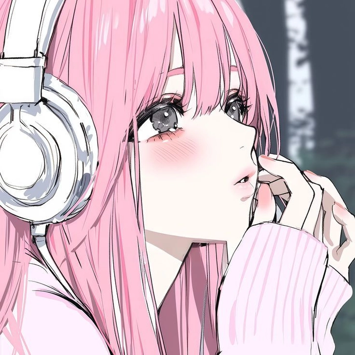 pink pfp person