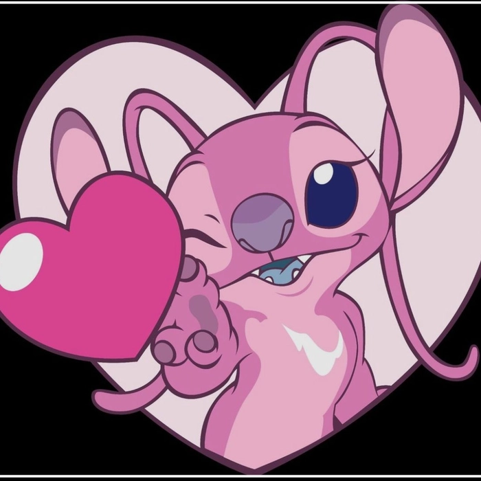 pink stitch pfp